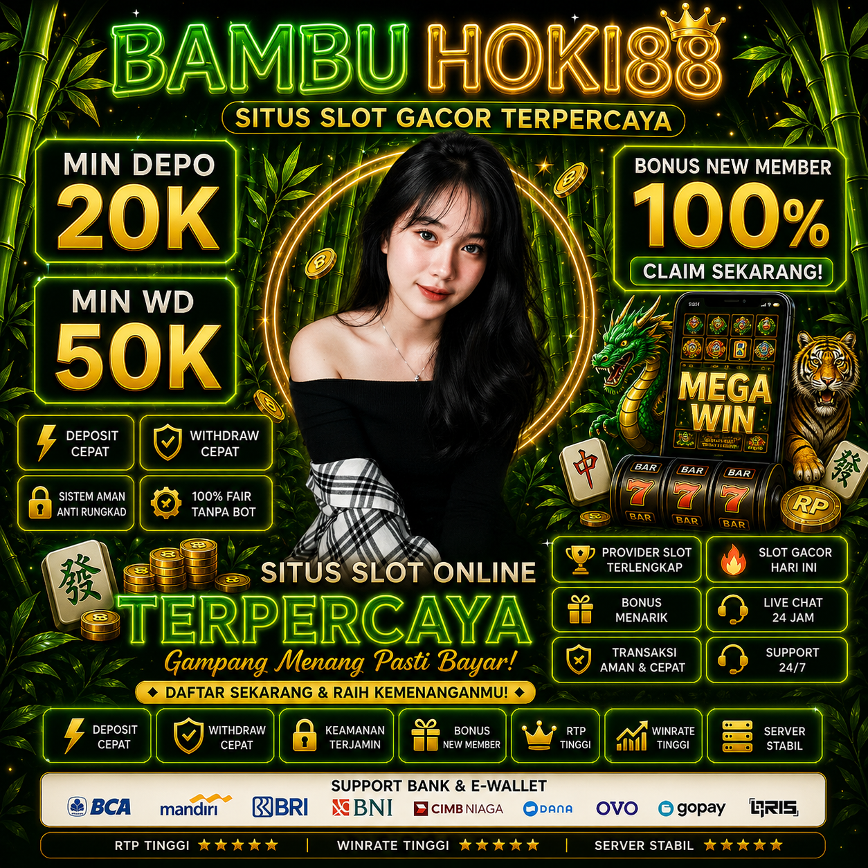 bambuhoki88 menghadirkan situs spesial dengan kemudahan deposit melalui slot bank SeaBank, akses cepat, sistem keamanan terpercaya, transaksi instan, pilihan permainan lengkap, serta layanan profesional 24 jam untuk memberikan pengalaman bermain yang nyaman dan menghibur setiap hari.
